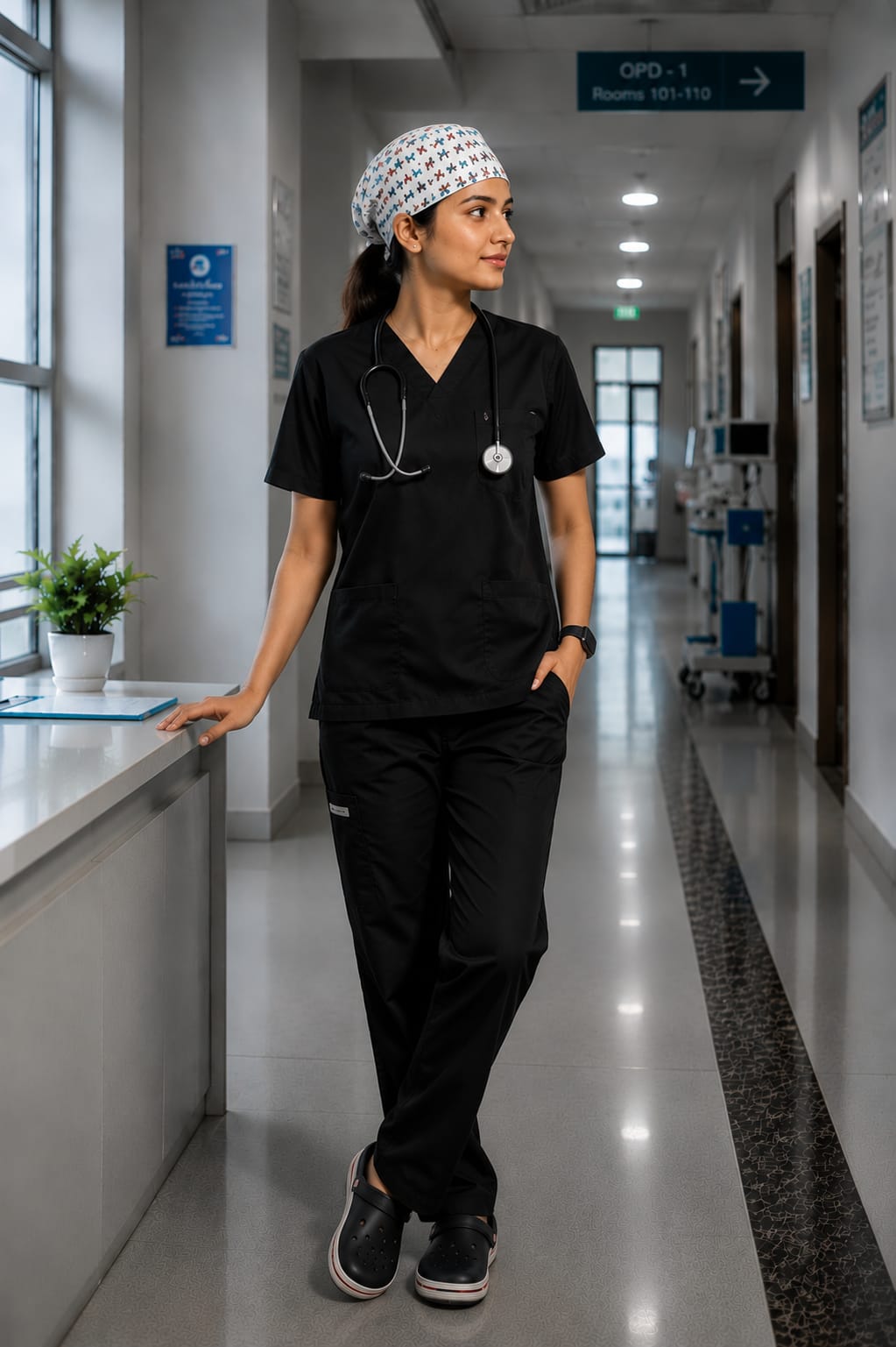 Classic fit Black (for women)